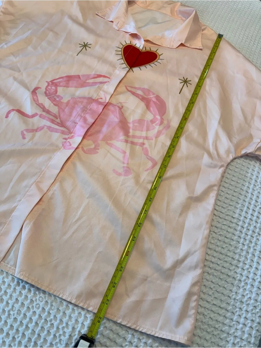 Light Pink Crab & Heart Two-Piece Lounge Set